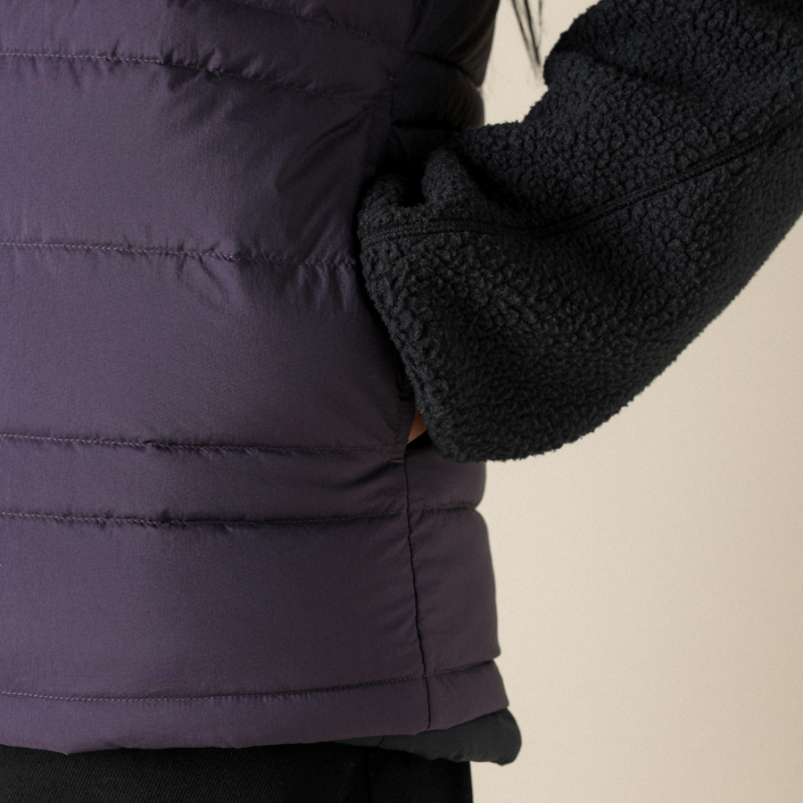 Mizuno BREATH THERMO LIGHTWEIGHT DOWN VEST Midnight plum